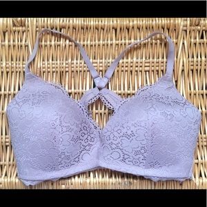 Aerie Lavender Lined Wireless Bra 34D